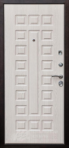 Входная дверь в квартиру белого цвета с отделкой МДФ ПВХ - фото №2