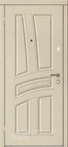 Светлая бежевая дверь с отделкой МДФ для квартиры с отделкой МДФ ПВХ - фото №2