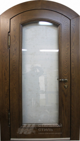 Парадная дверь №65 с отделкой Массив дуба - фото