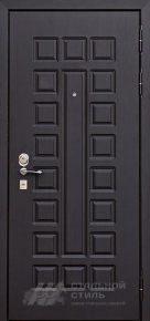 Темная дверь с отделкой МДФ + МДФ в квартиру с отделкой МДФ ПВХ - фото