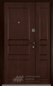 Входная тамбурная дверь с порошковым напылением и МДФ №12 с отделкой МДФ ПВХ - фото №2