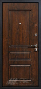 Синяя дверь в квартиру №96 с отделкой МДФ ПВХ - фото №2