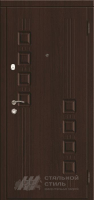 Входная дверь с белой панелью №521 с отделкой МДФ ПВХ - фото