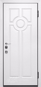 Белая входная дверь МДФ с шумоизоляцией в квартиру с отделкой МДФ ПВХ - фото