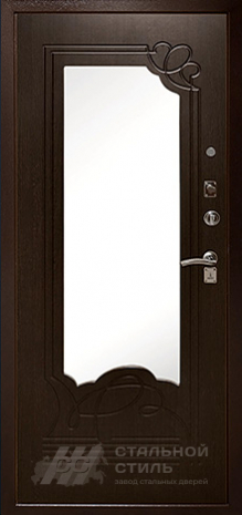 Дверь «С зеркалом №7» c отделкой МДФ ПВХ